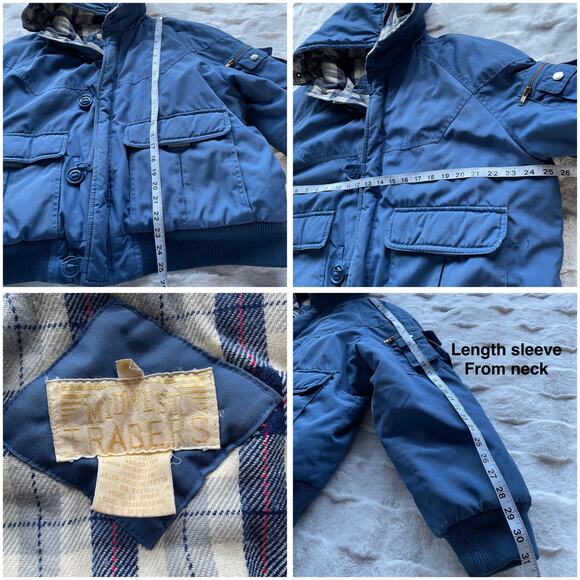 š„Vintage Midwest Traders Unisex Utility Retro Bomber Jacket Plaid Blanket lined - Picture 15 of 15